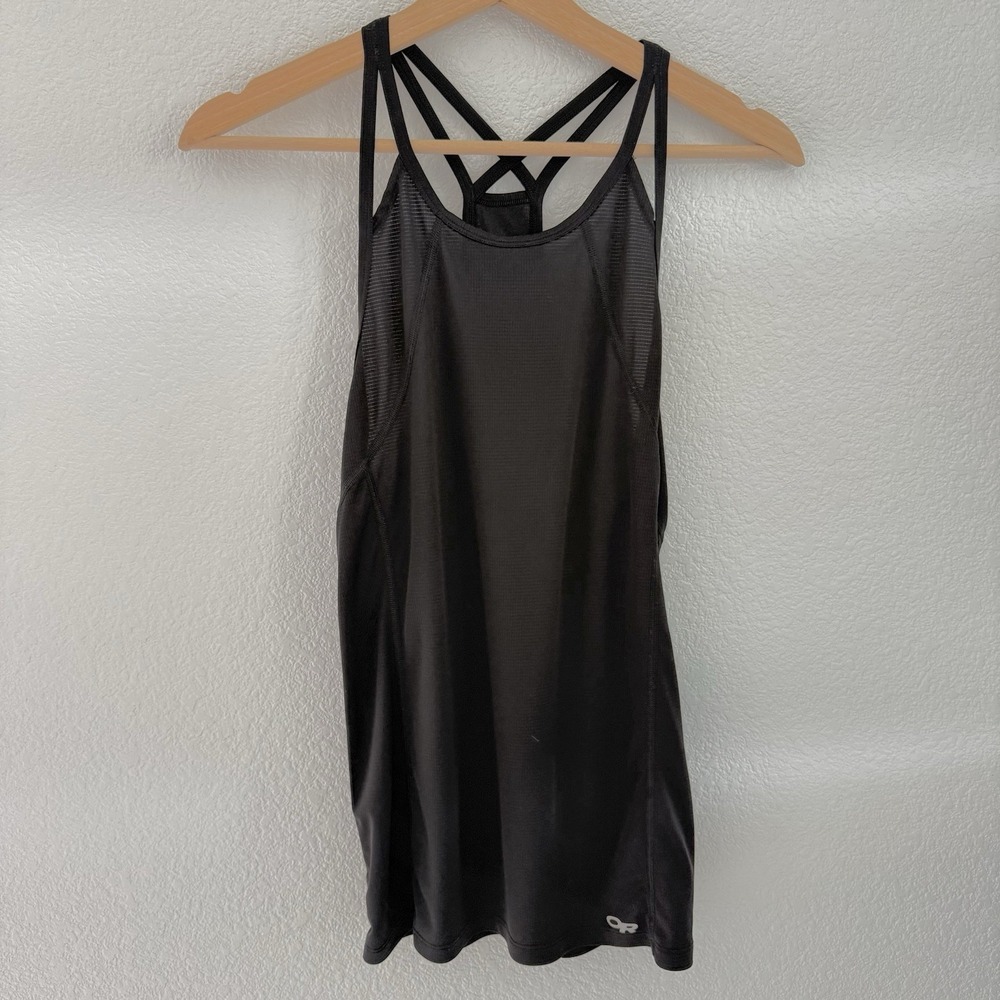 Outdoor Research Womens Echo Tank Singlet Medium Black Lightweight